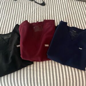 Set of 3 small scrub tops- lago and figs